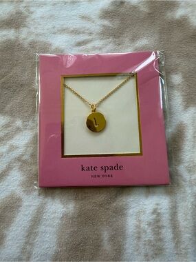 BNWT Kate Spade Gold Initial 'L' Pendant Necklace